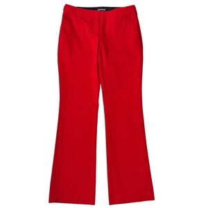 {Express} "Columnist" Red Y2K Vintage Bootcut Ponte Trousers Dress Pants
